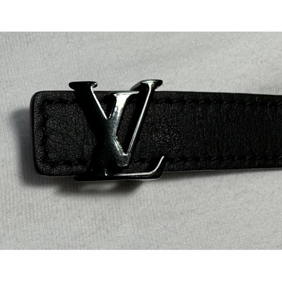 Louis Vuitton Slim Monogram Double Wrapped Bracelet + Signature LV Logo in Black - Picture 6 of 11